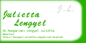 julietta lengyel business card